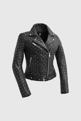 Claudia Women's Fashion Leather Jacket