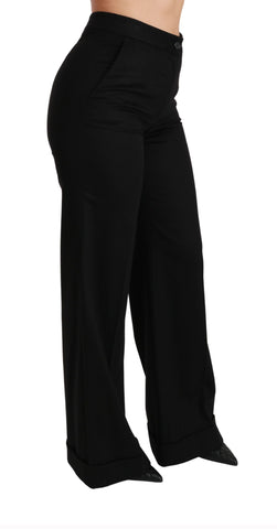 Dolce & Gabbana Elegant High Waist Flared Cashmere Pants