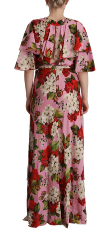 Dolce & Gabbana Enchanting Floral Silk Maxi Dress