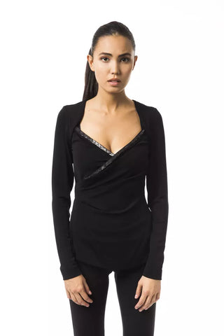 BYBLOS Black Viscose Women Top