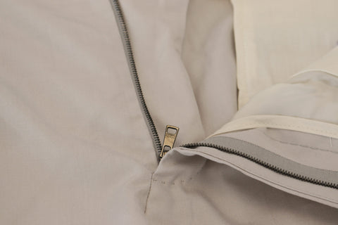 Dolce & Gabbana Elegant Off White Silk Blend Trousers