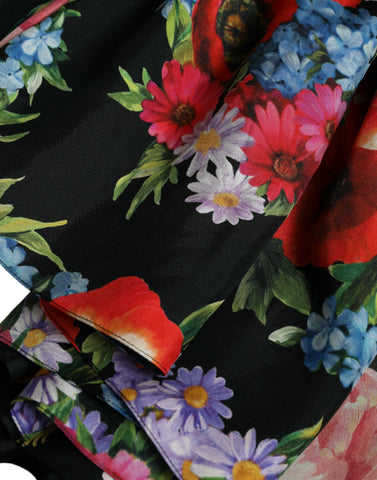 Dolce & Gabbana Elegant Floral Silk Maxi Dress