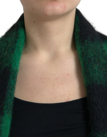 Dolce & Gabbana Elegant Checkered Poncho Jacket
