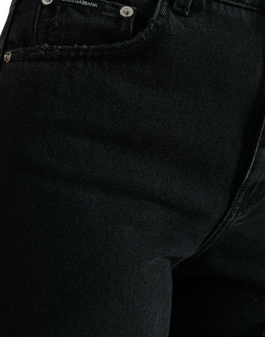 Dolce & Gabbana Elegant High-Waist Black Stretch Jeans