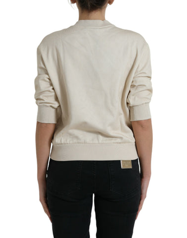 Dolce & Gabbana Elegant Jungle Print Crewneck Sweater