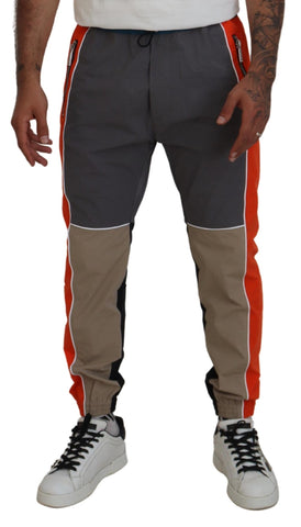 Dsquared² Multicolor Patchwork Cotton Jogging Pants