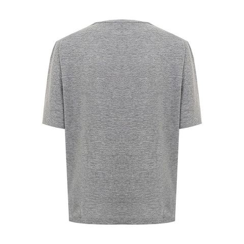 Dsquared² Chic Gray Cotton Tee for the Modern Woman