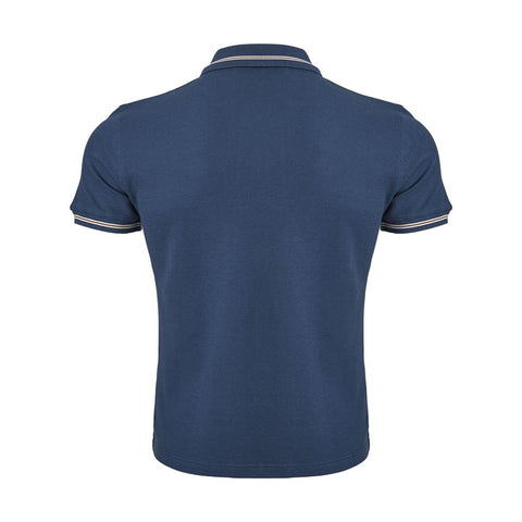 Corneliani Elegant Blue Italian Cotton Polo Shirt