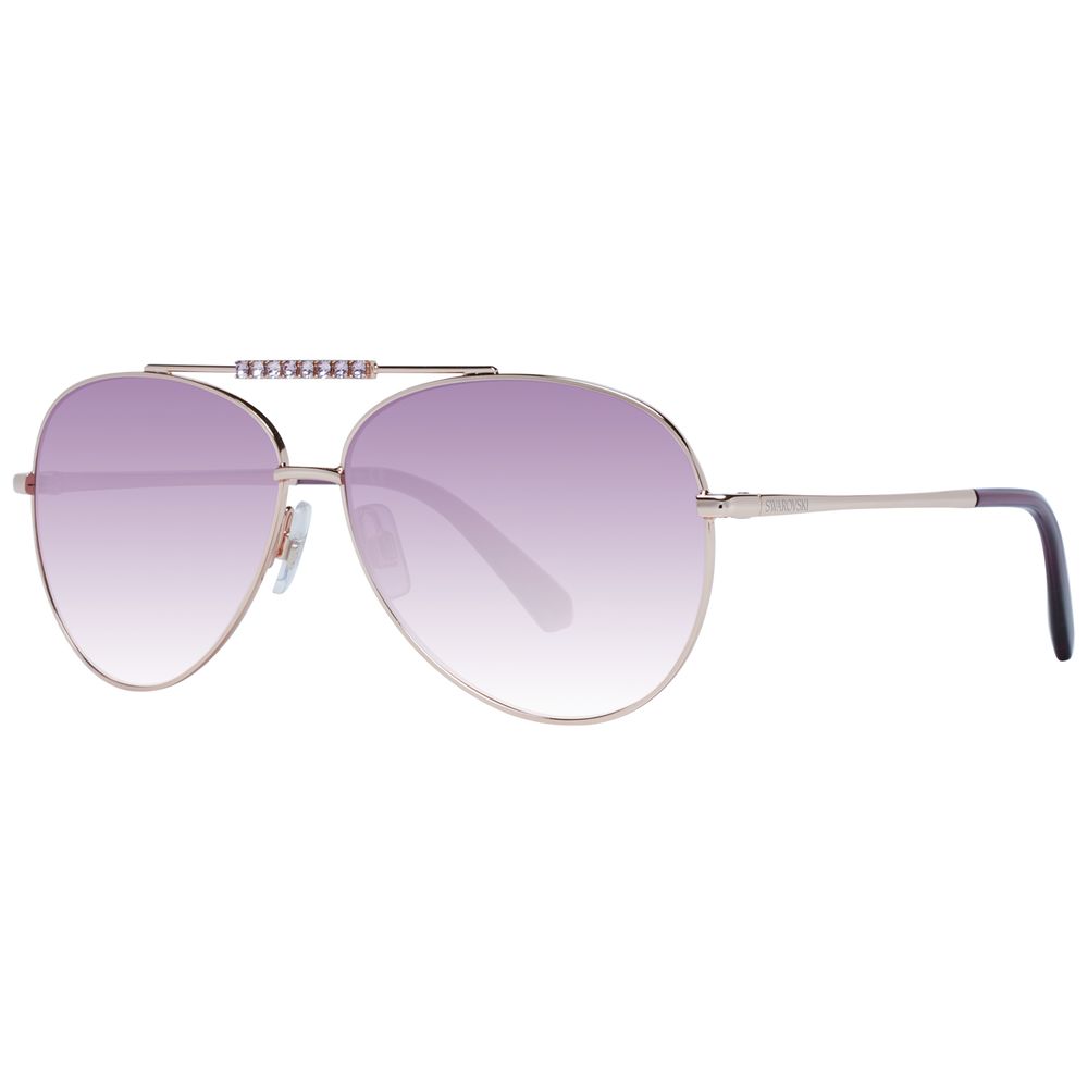Swarovski Rose Gold Women Sunglasses