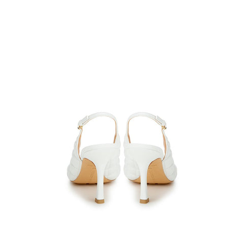Bottega Veneta White Leather Sandal
