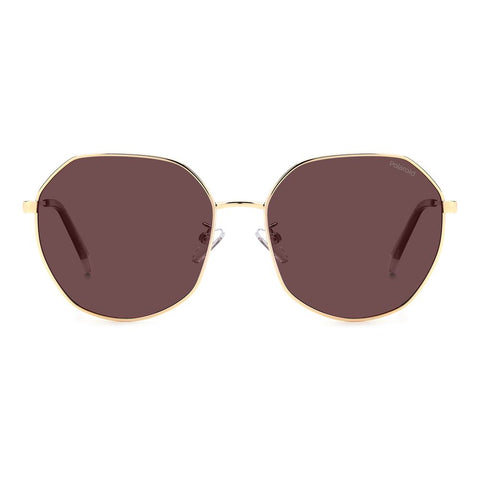 Polaroid Gold Metal Sunglasses