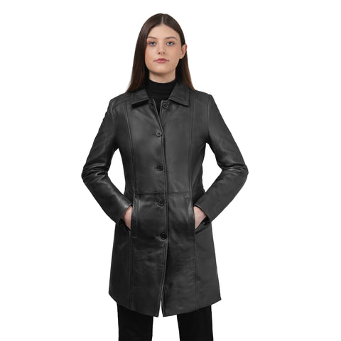 Jammie Women's Fashion Leather Coat