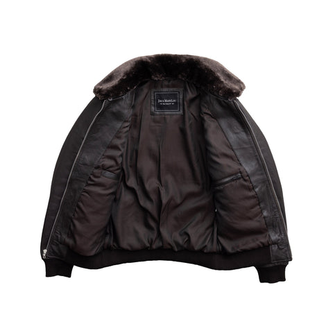 Nicola Men's Bomber Style Leather Jacket