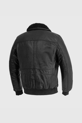 Old World Map Bomber Jacket Black