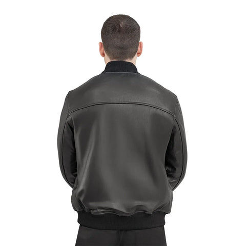 Nico Men's Varsity Style Leather Jacket