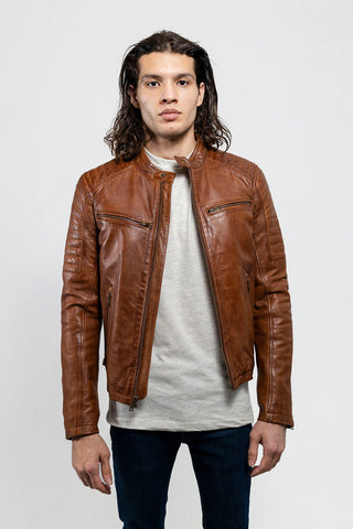 Zack Mens Fashion Leather Jacket