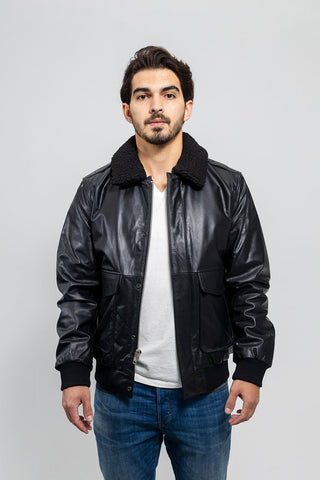 Bomber Men's Fashion Leather Jacket