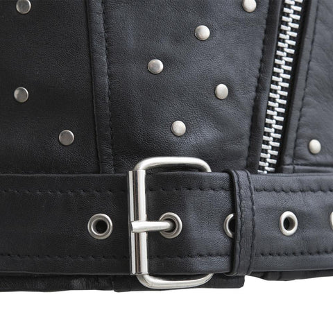 Claudia Women's Fashion Leather Jacket
