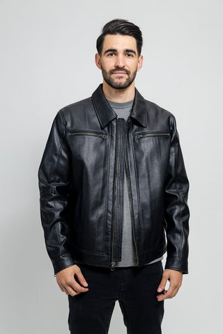 Conner Men's Vegan Faux Leather Jacket