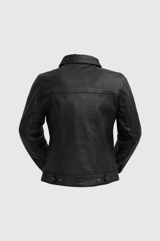 Madison Womens Fashion Leather Jacket Black