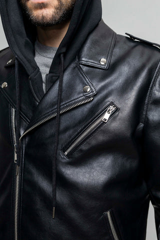 Ralph Men's Vegan Faux Leather Jacket